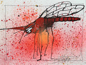 Mosquito Rojo HE - fine art screen print