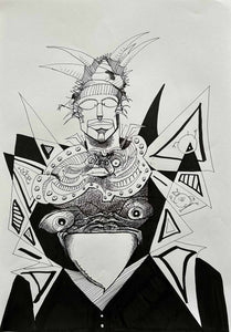 Ritualistic Head Piece - original artwork